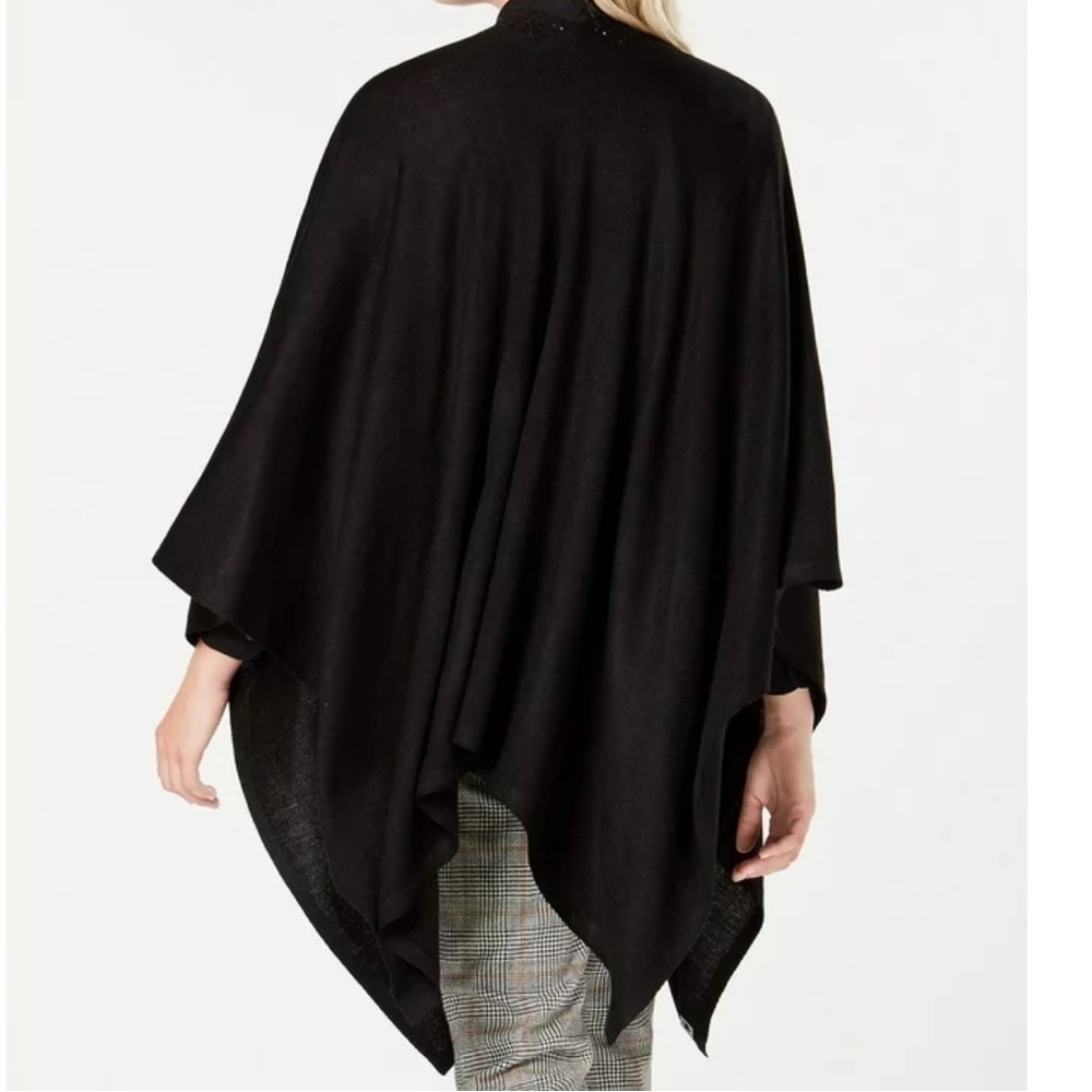 Ann Taylor Espresso Brown Wool Poncho Sweater